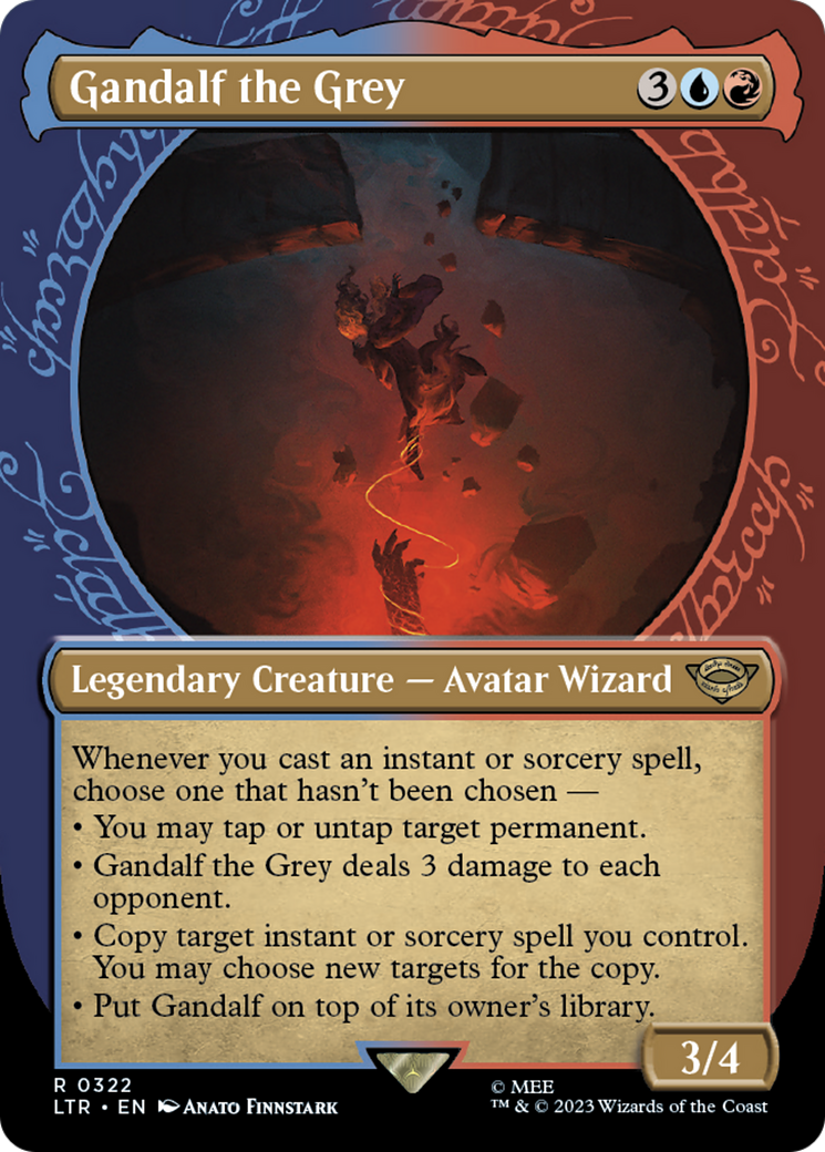Gandalf the Grey (Showcase) (322) Foil - The Lord of the Rings: Tales of Middle-earth