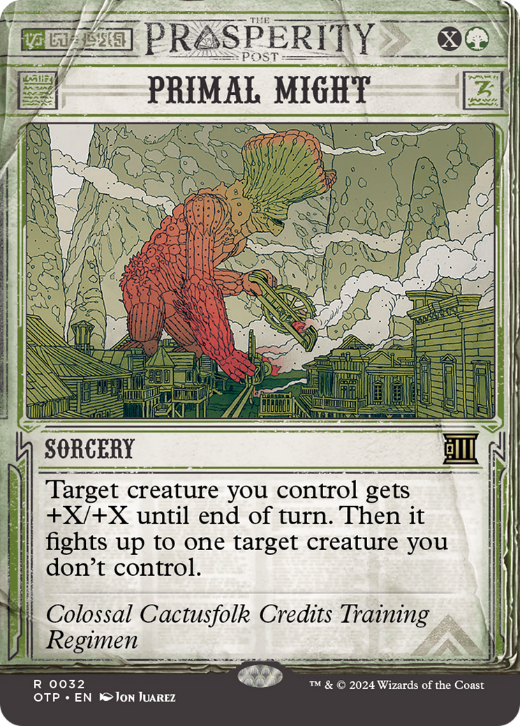 Primal Might (Showcase) (032) Foil - Breaking News