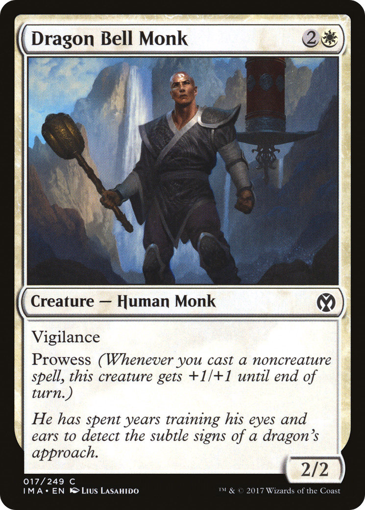 Dragon Bell Monk (017) Foil - Iconic Masters