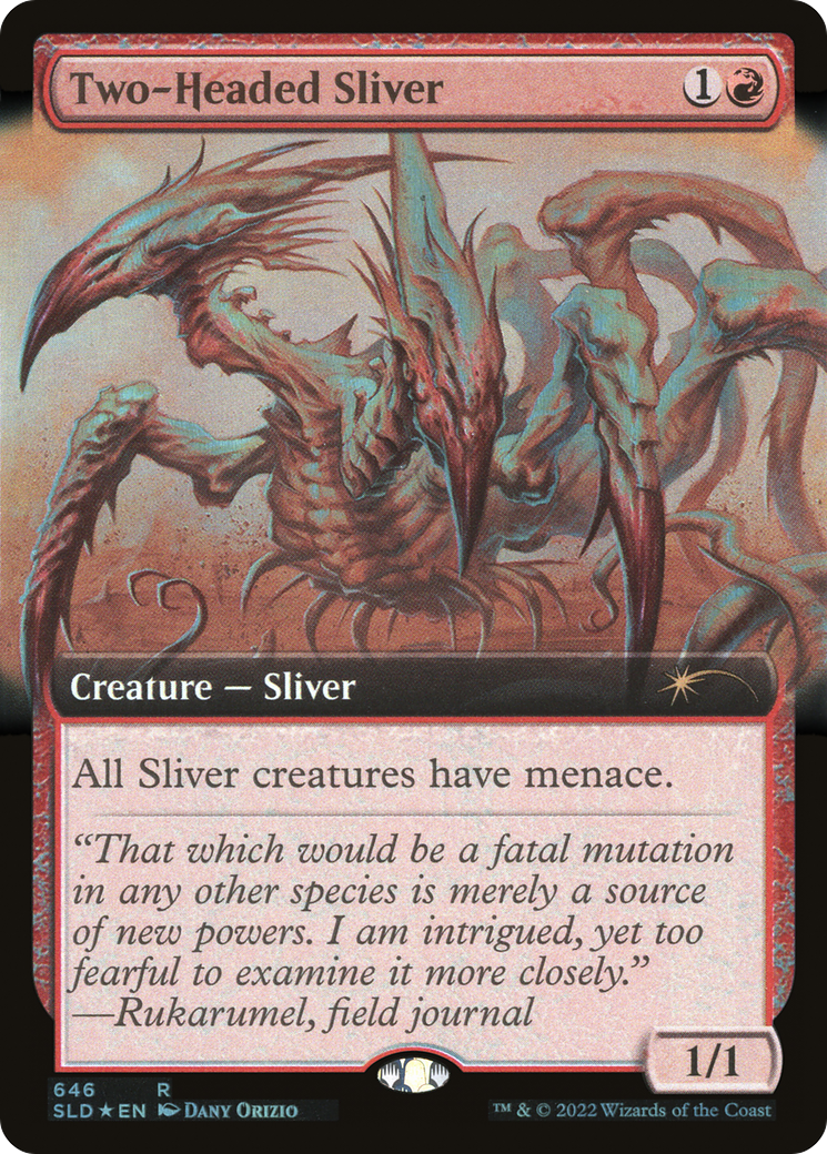 Two-Headed Sliver (Extended Art) (646) Foil - Secret Lair Drop