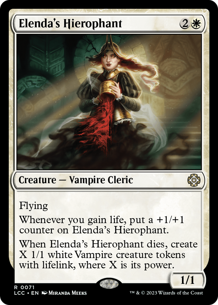 Elenda's Hierophant (071) - The Lost Caverns of Ixalan Commander