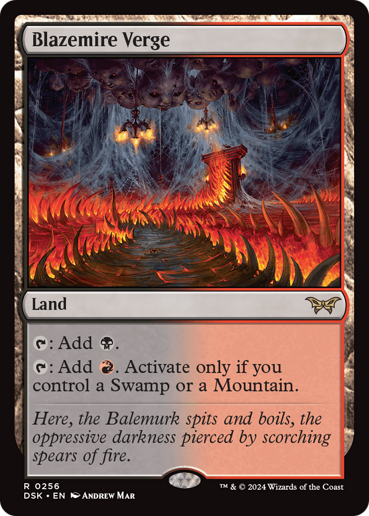Blazemire Verge (256) Foil - Duskmourn: House of Horror