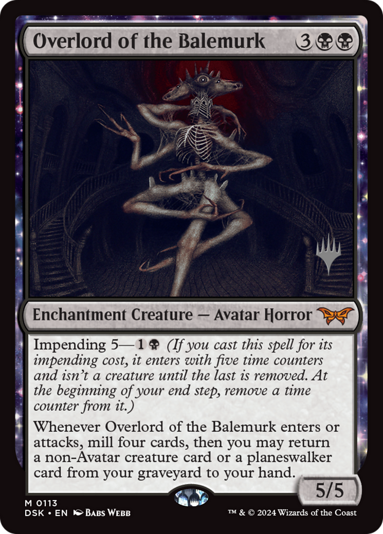 Overlord of the Balemurk (113) - Duskmourn: House of Horror Promos
