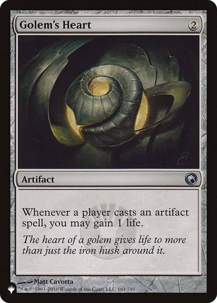 Golem's Heart (SOM-161) - The List