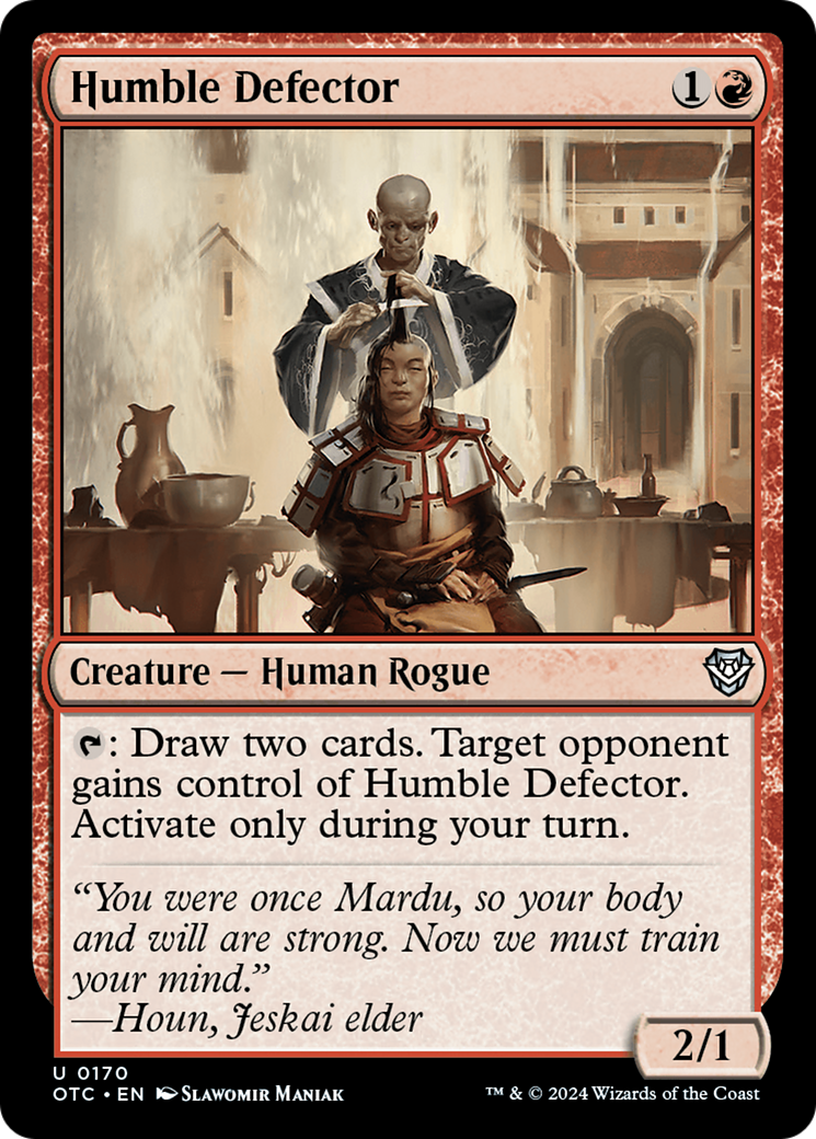 Humble Defector (170) - Outlaws of Thunder Junction Commander
