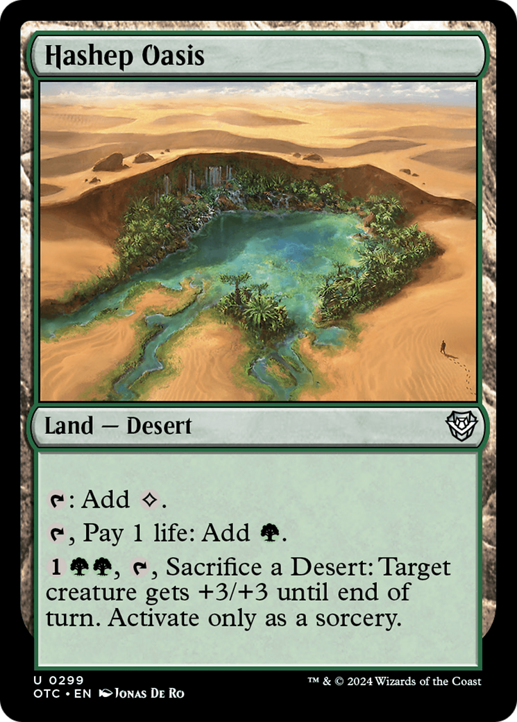 Hashep Oasis (299) - Outlaws of Thunder Junction Commander