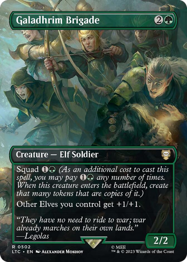 Galadhrim Brigade (Borderless) (502) Foil - Tales of Middle-earth Commander