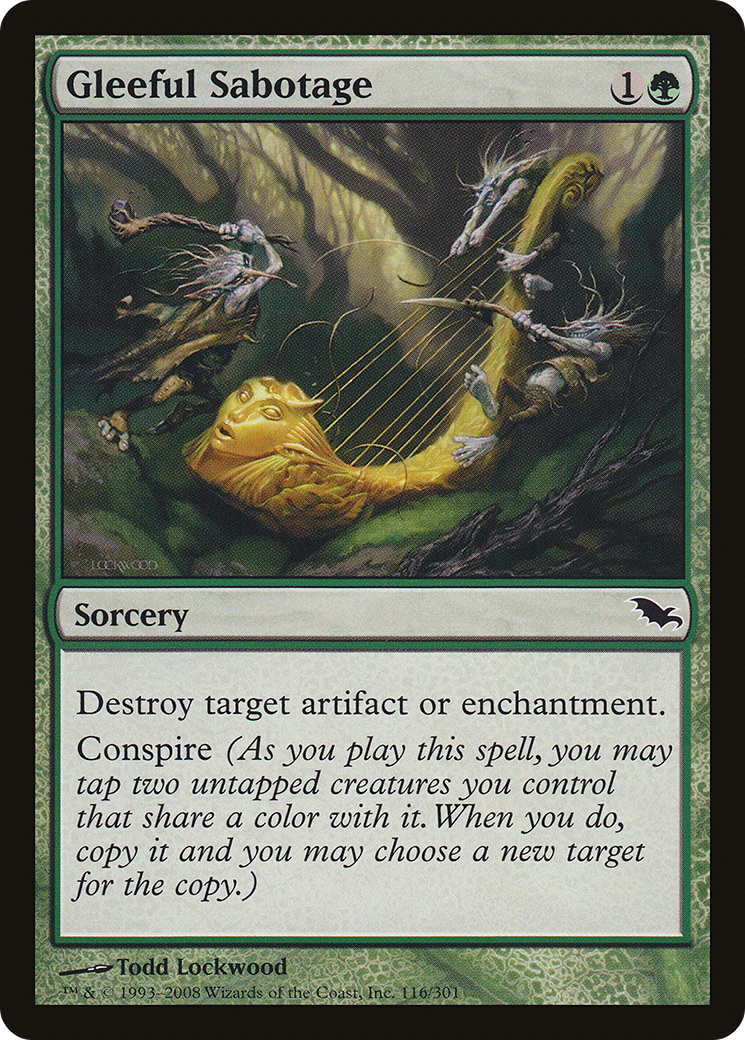 Gleeful Sabotage (116) Foil - Shadowmoor