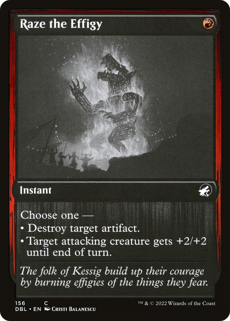 Raze the Effigy (156) Foil - Innistrad: Double Feature