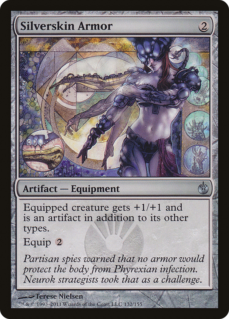 Silverskin Armor (132) Foil - Mirrodin Besieged