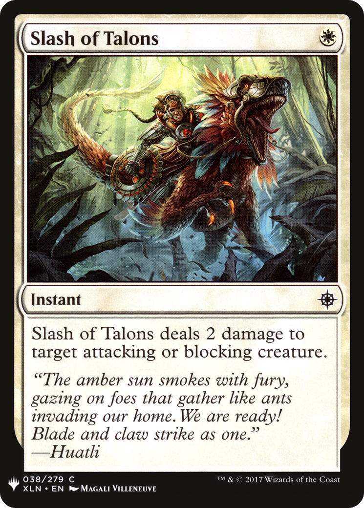 Slash of Talons (XLN-38) - The List