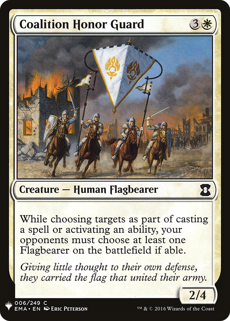 Coalition Honor Guard (EMA-6) - The List