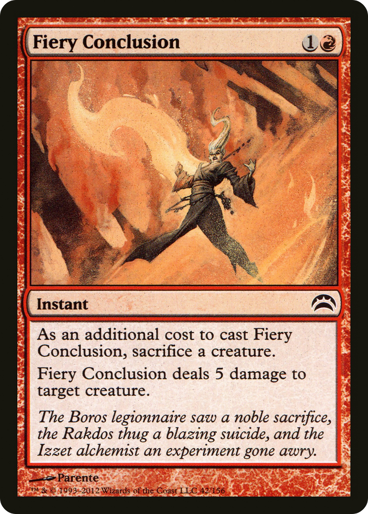 Fiery Conclusion (042) - Planechase 2012