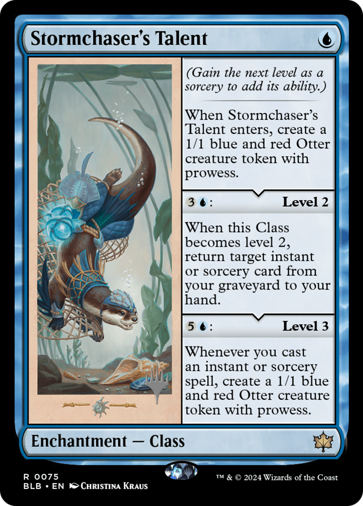 Stormchaser's Talent (075) Foil - Bloomburrow Promos