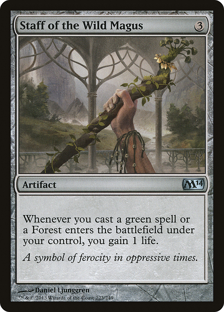 Staff of the Wild Magus (223) Foil - Magic 2014