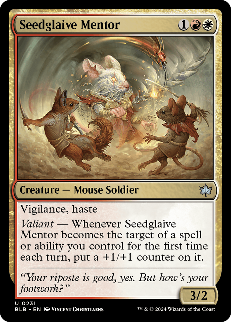 Seedglaive Mentor (231) Foil - Bloomburrow
