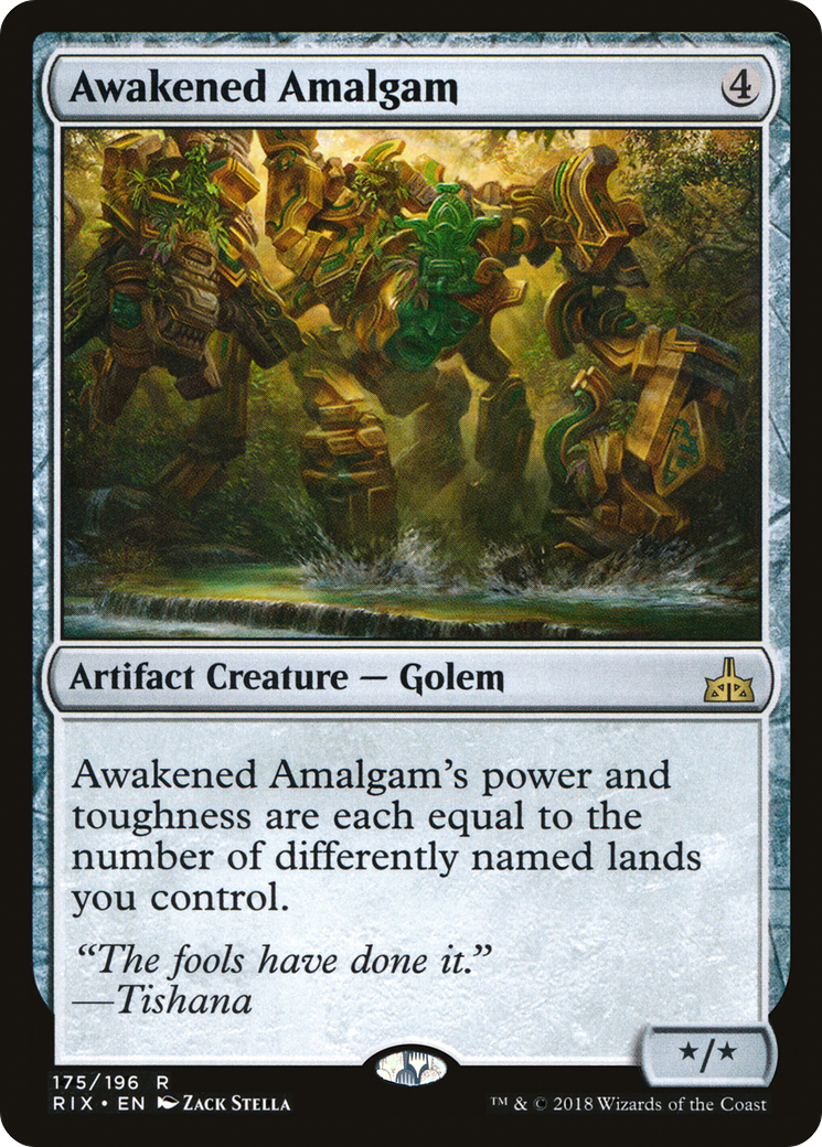 Awakened Amalgam (175) Foil - Rivals of Ixalan