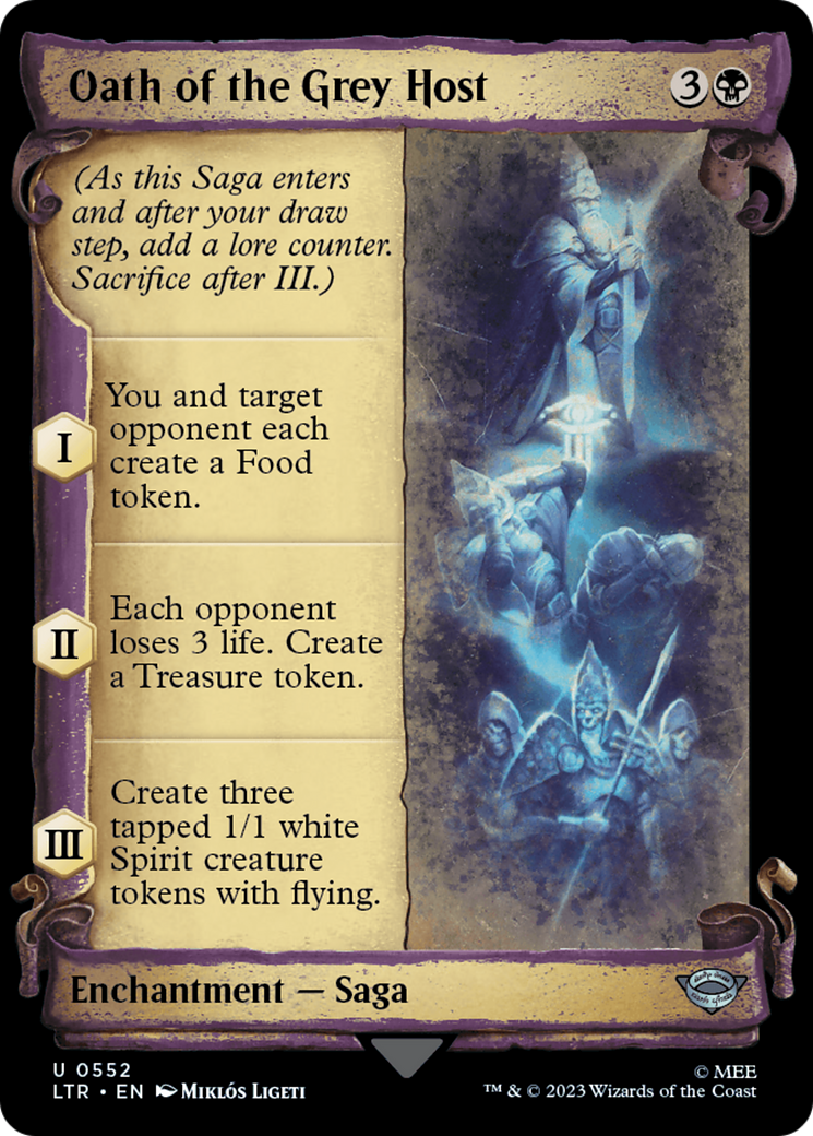 Oath of the Grey Host (Showcase Scrolls) (Showcase) (552) - The Lord of the Rings: Tales of Middle-earth