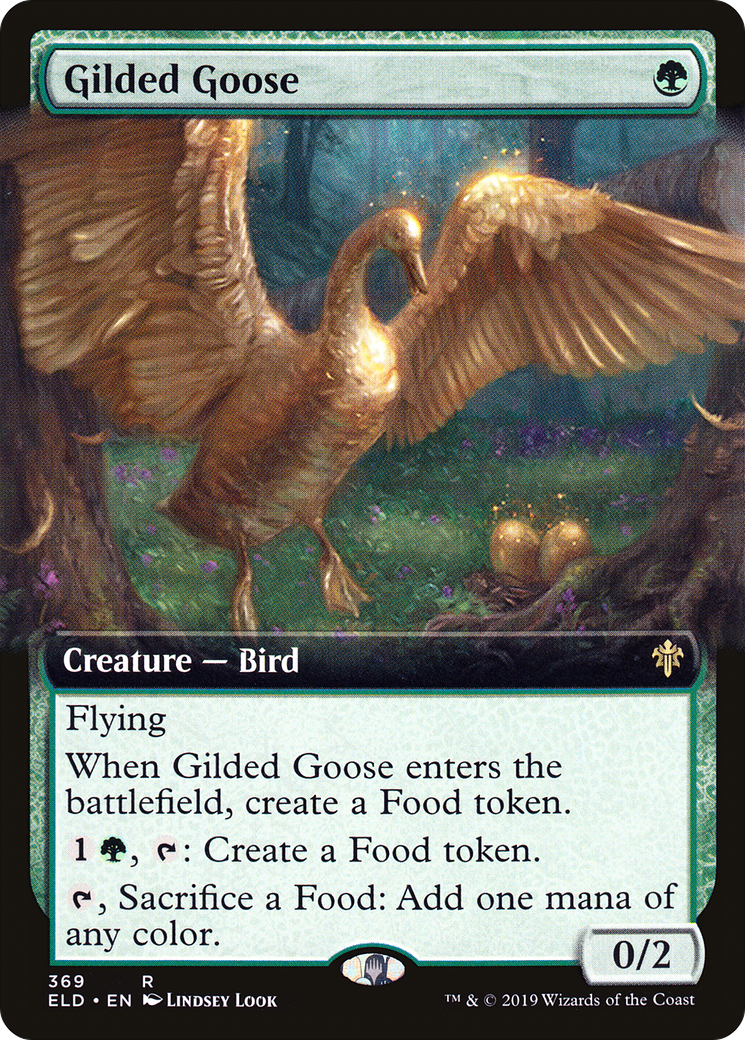 Gilded Goose (Extended Art) (369) Foil - Throne of Eldraine