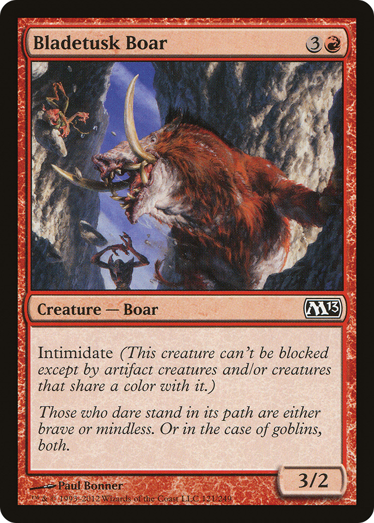 Bladetusk Boar (121) Foil - Magic 2013