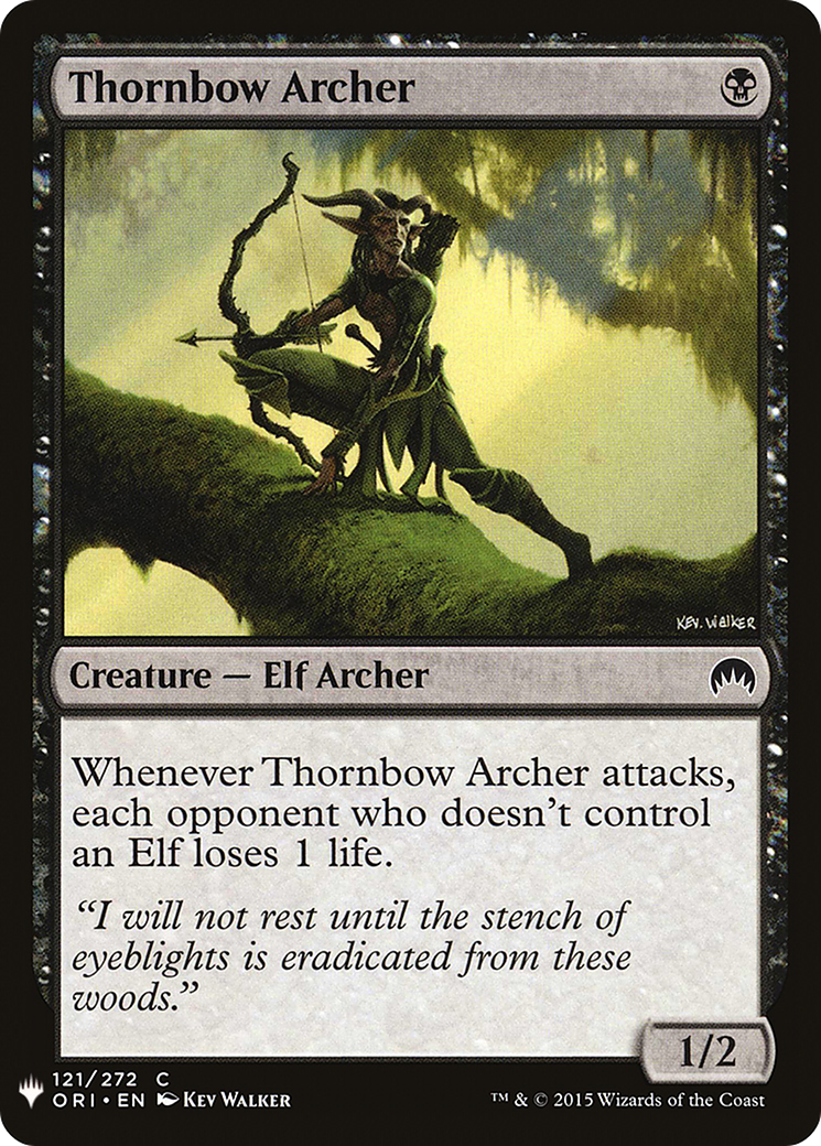 Thornbow Archer (ORI-121) - The List