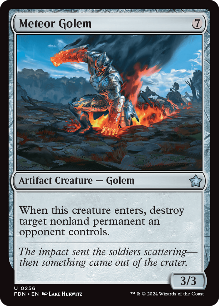 Meteor Golem (256) Foil - Foundations
