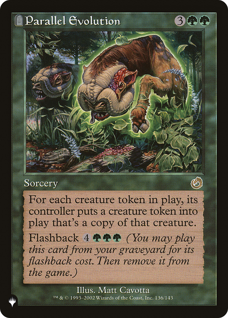 Parallel Evolution (Retro) (TOR-136) - The List