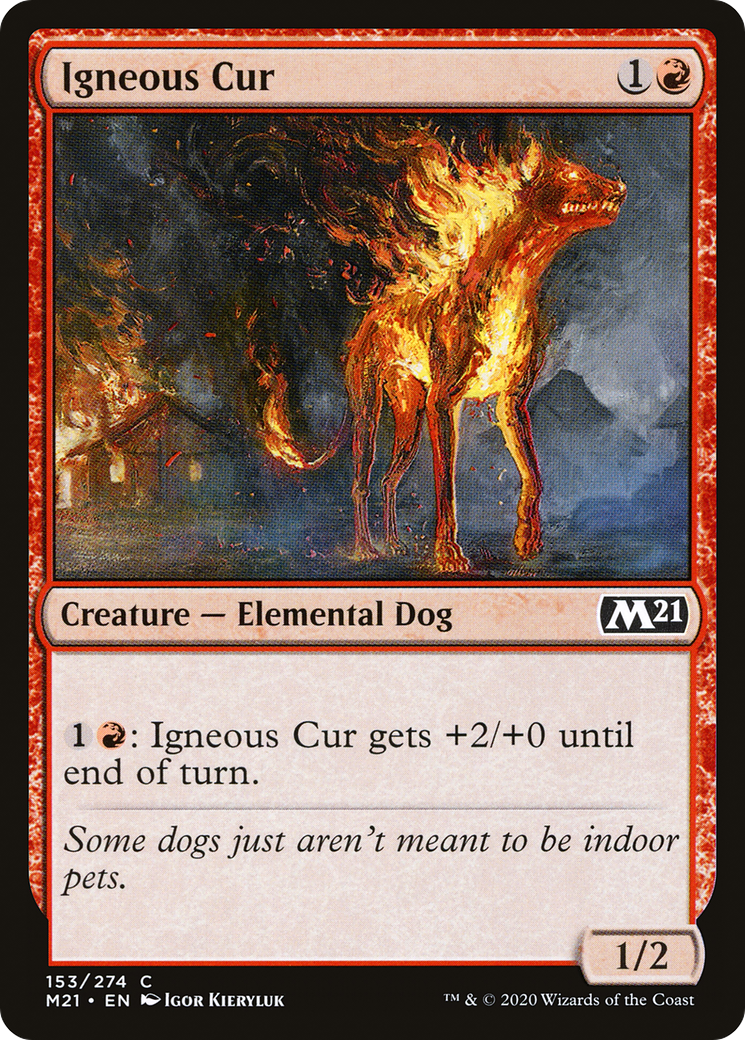 Igneous Cur (153) Foil - Core Set 2021