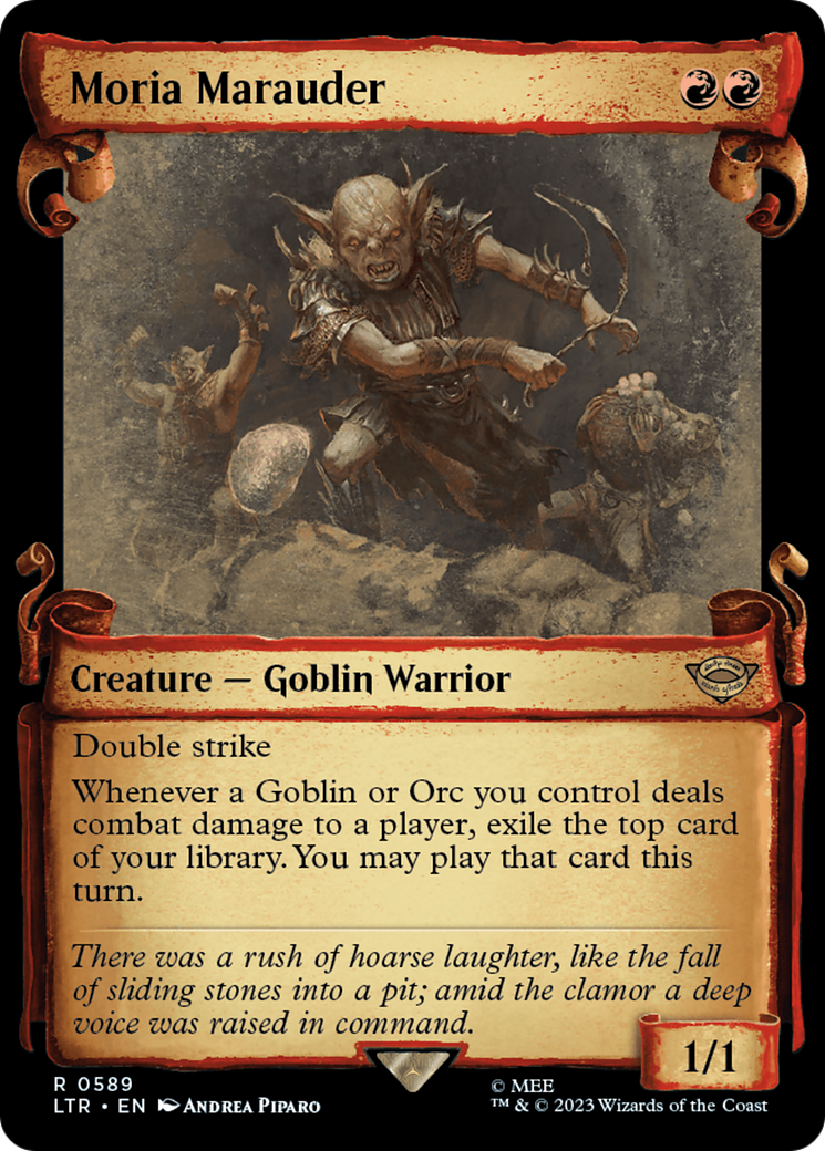 Moria Marauder (Showcase) (589) Foil - The Lord of the Rings: Tales of Middle-earth