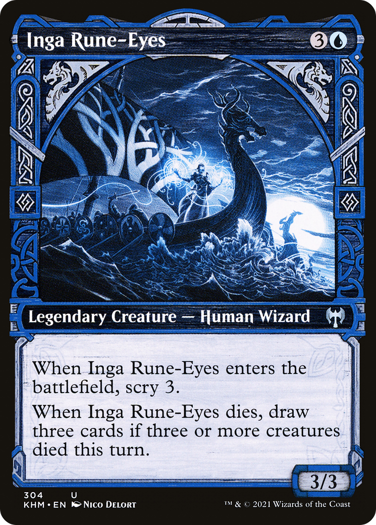 Inga Rune-Eyes (Showcase) (304) - Kaldheim