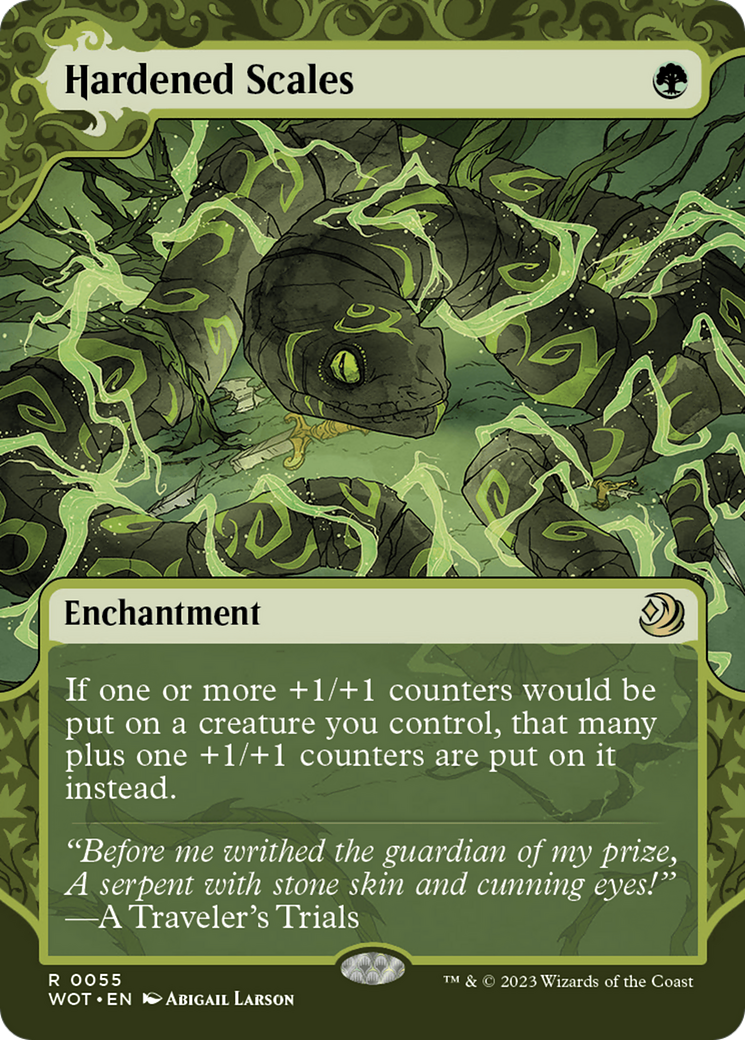 Hardened Scales (Showcase) (055) Foil - Wilds of Eldraine: Enchanting Tales