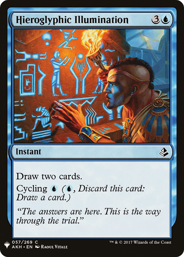 Hieroglyphic Illumination (AKH-57) - The List