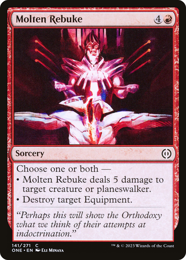 Molten Rebuke (141) Foil - Phyrexia: All Will Be One