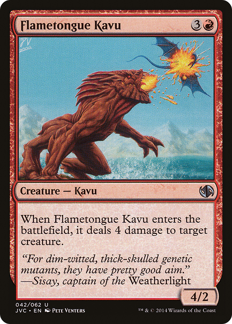Flametongue Kavu (042) - Duel Decks Anthology: Jace vs. Chandra