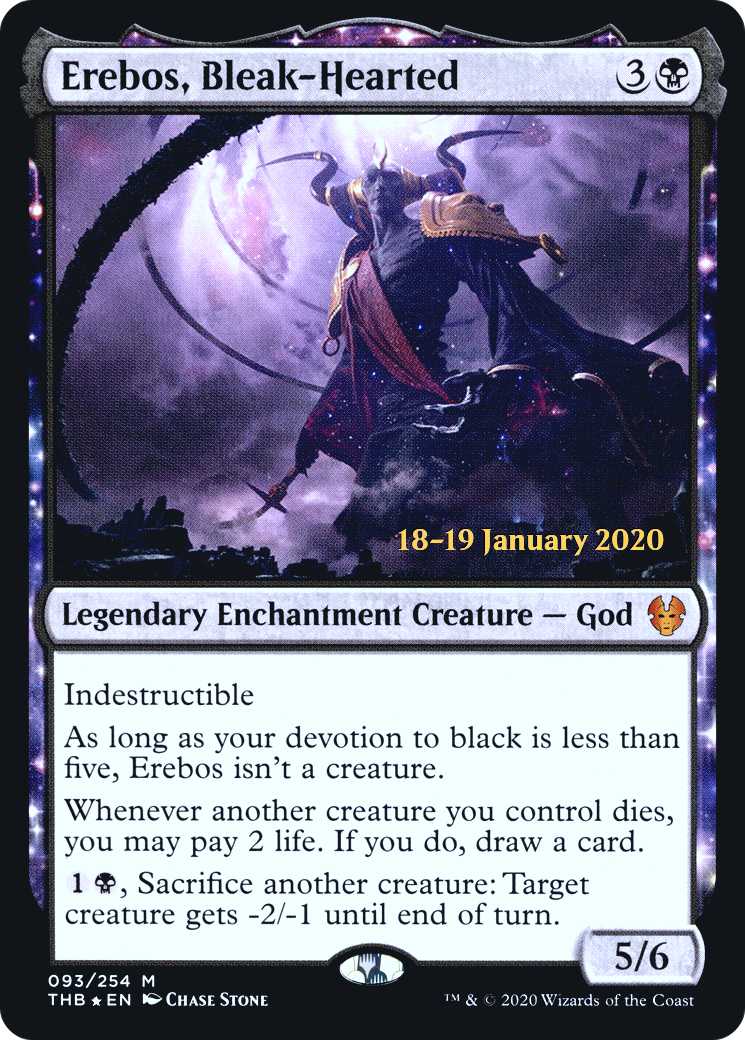 Erebos, Bleak-Hearted (093) Foil - Theros Beyond Death Promos