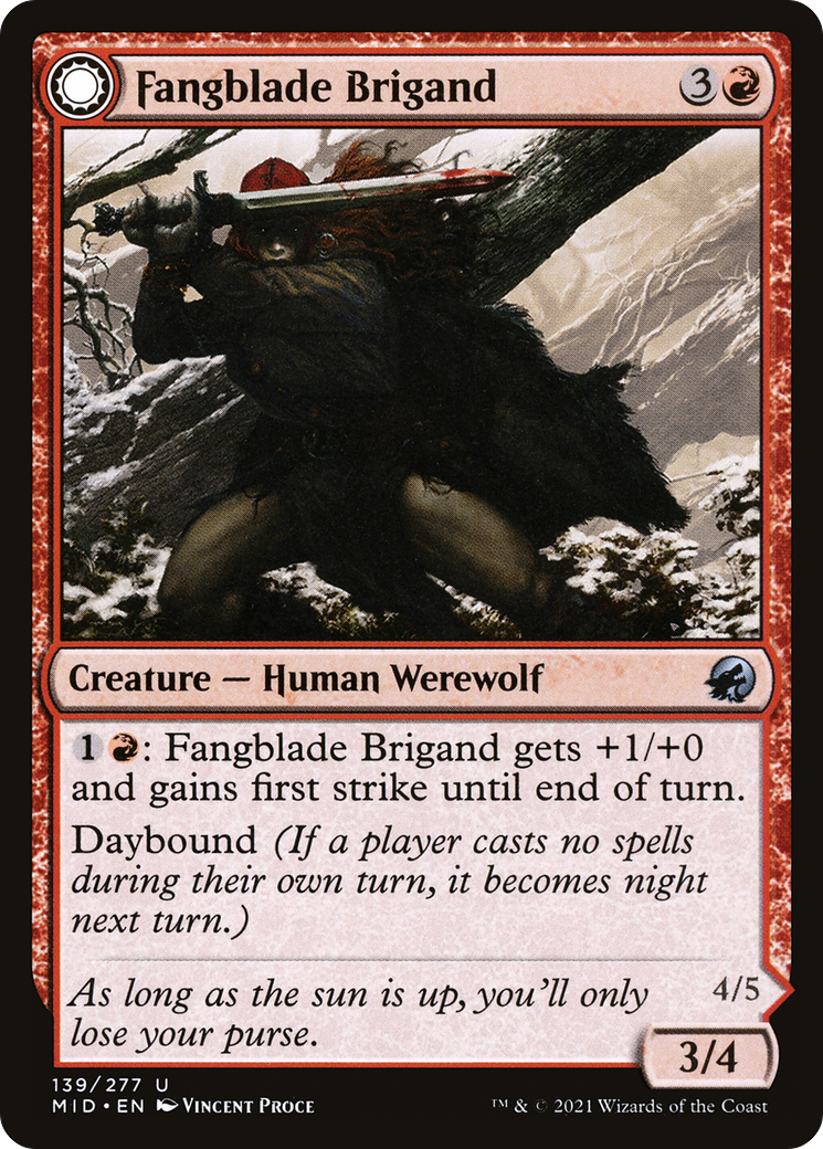 Fangblade Brigand // Fangblade Eviscerator (139) - Innistrad: Midnight Hunt