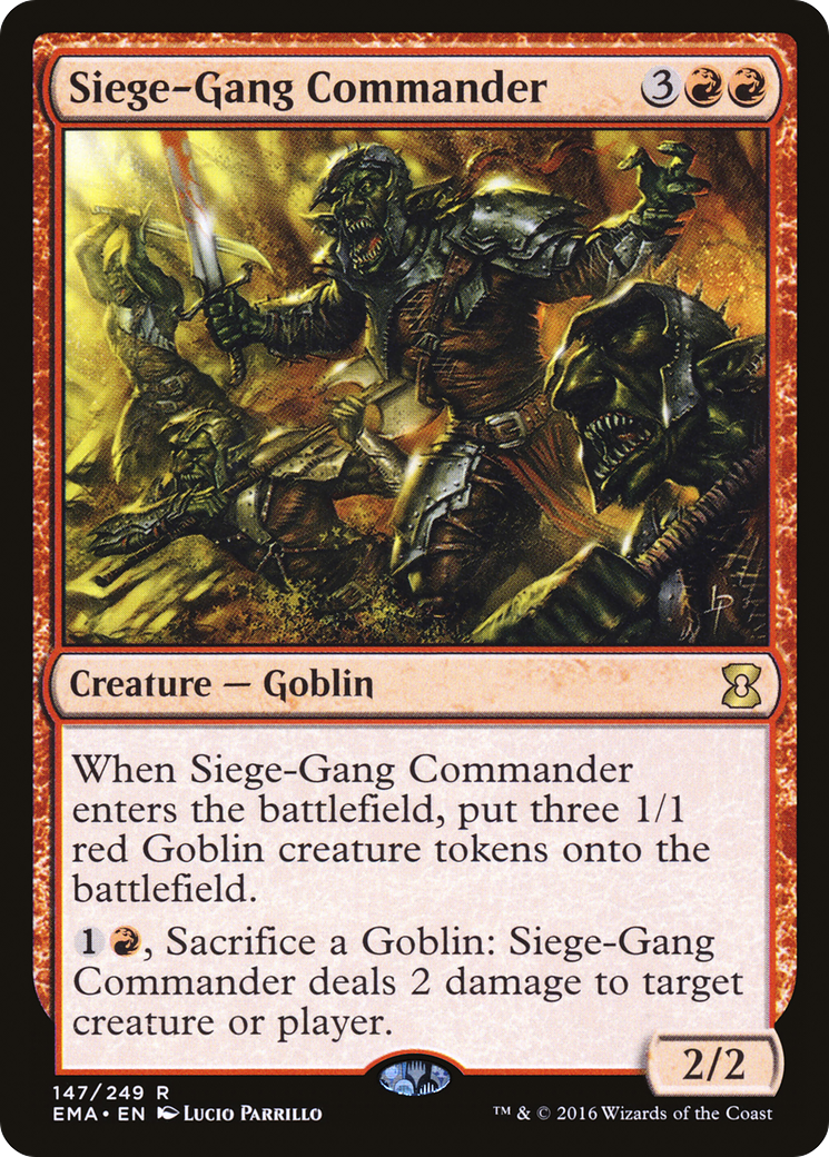 Siege-Gang Commander (147) - Eternal Masters