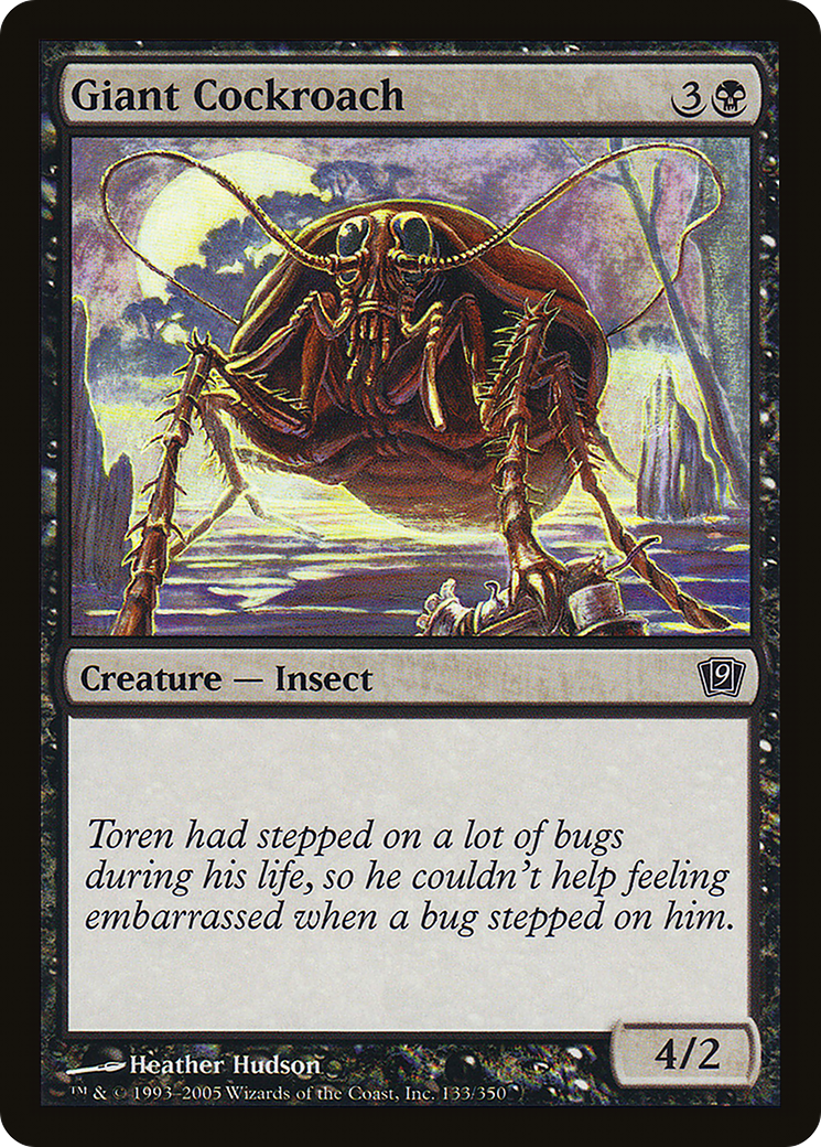 Giant Cockroach (133★) Foil - Ninth Edition