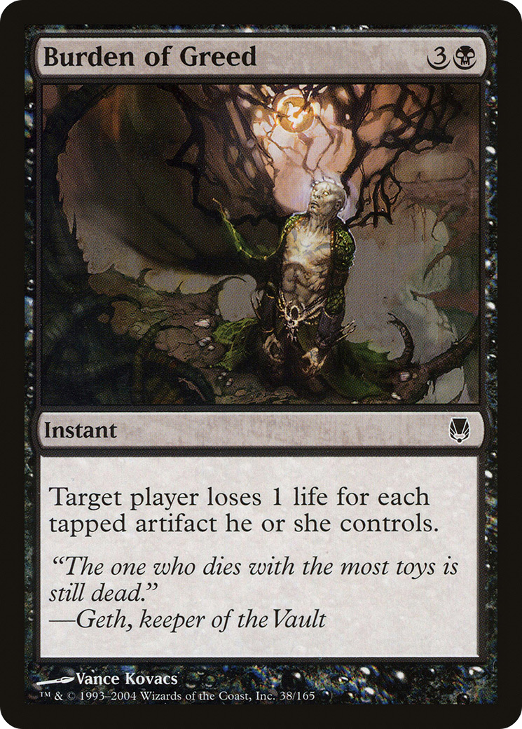 Burden of Greed (038) Foil - Darksteel