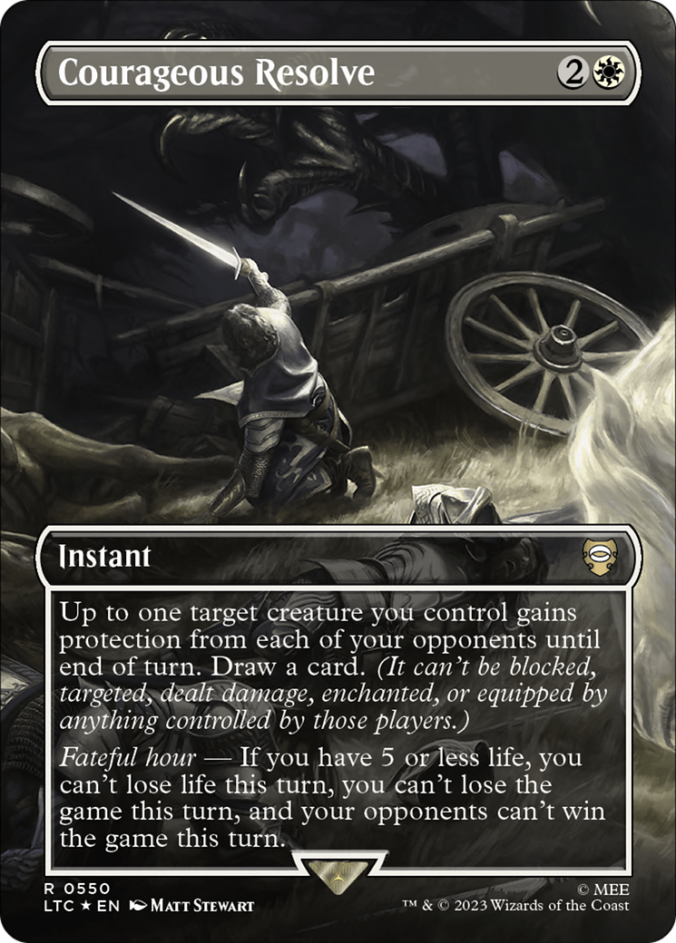 Courageous Resolve (550) Foil - Tales of Middle-earth Commander