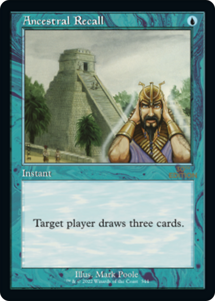 Ancestral Recall (Retro) (344) - 30th Anniversary Edition