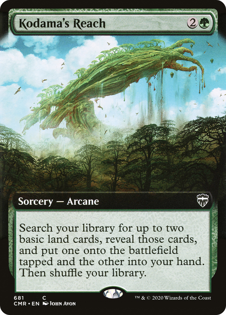 Kodama's Reach (Extended Art) (681) Foil - Commander Legends