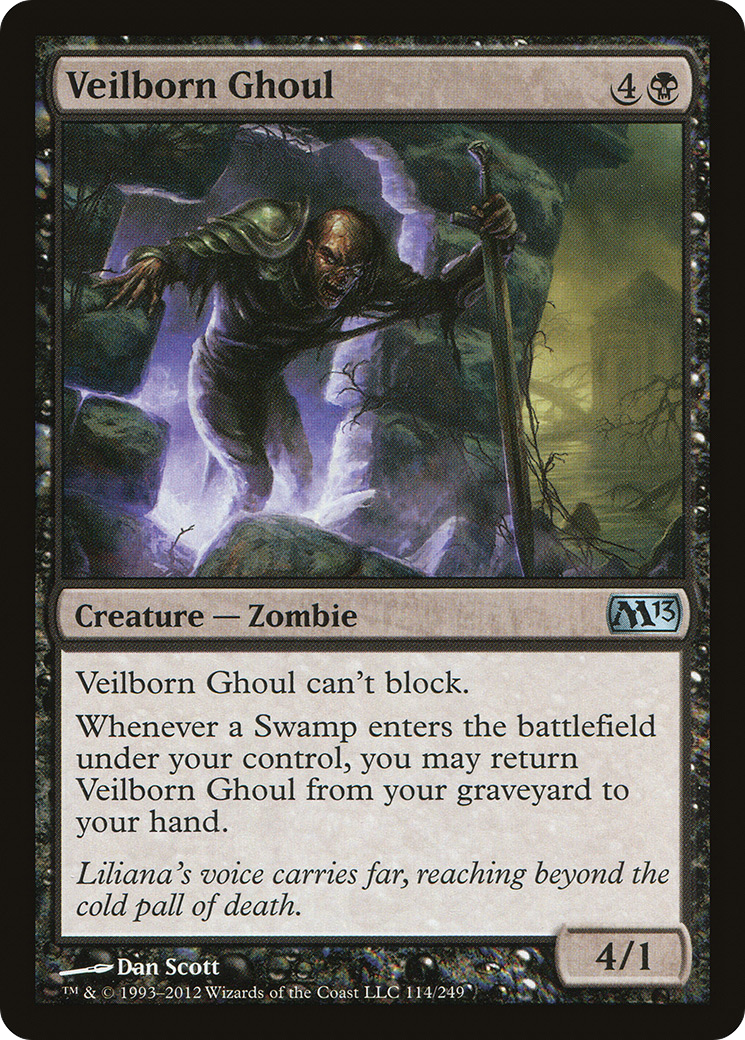 Veilborn Ghoul (114) Foil - Magic 2013