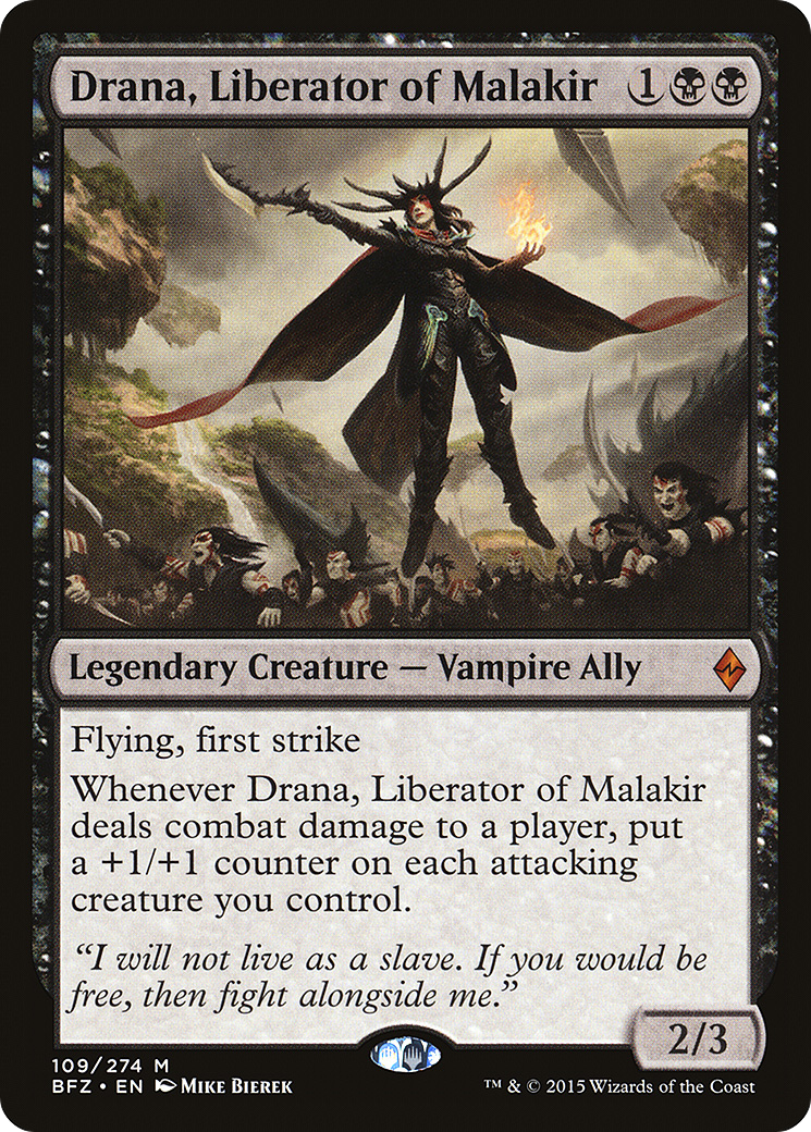 Drana, Liberator of Malakir (109) - Battle for Zendikar