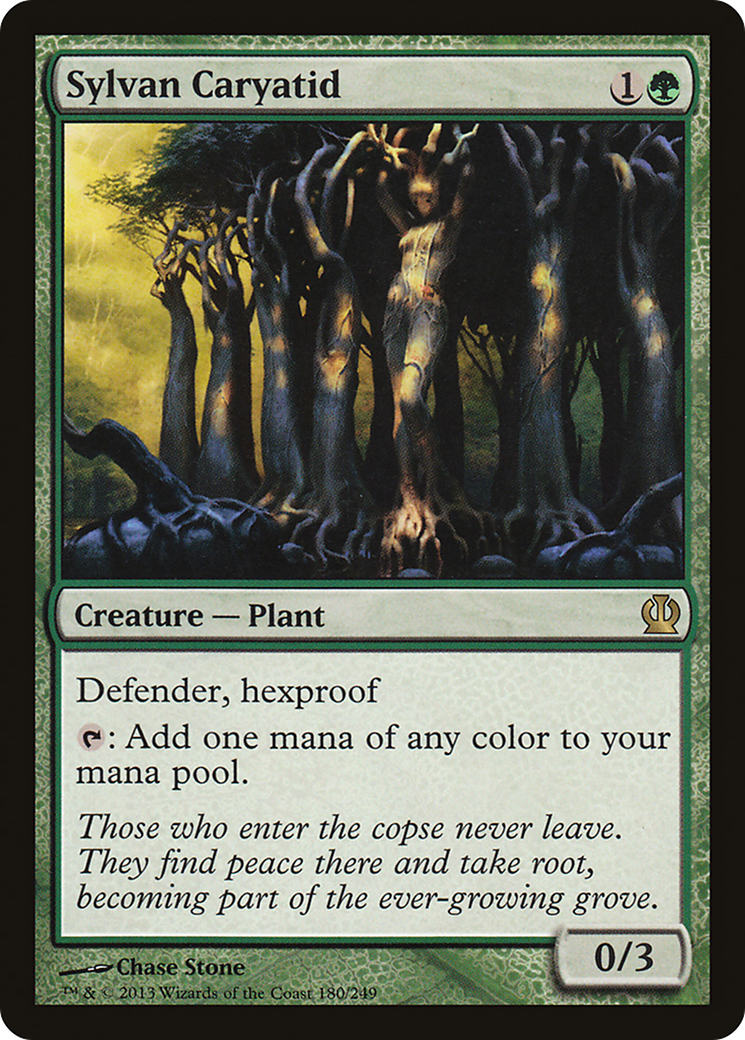 Sylvan Caryatid (180) Foil - Theros
