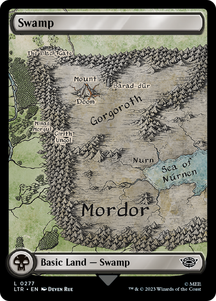 Swamp (277) Foil - The Lord of the Rings: Tales of Middle-earth