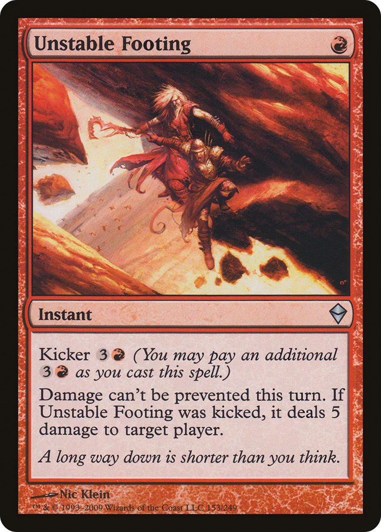 Unstable Footing (153) - Zendikar
