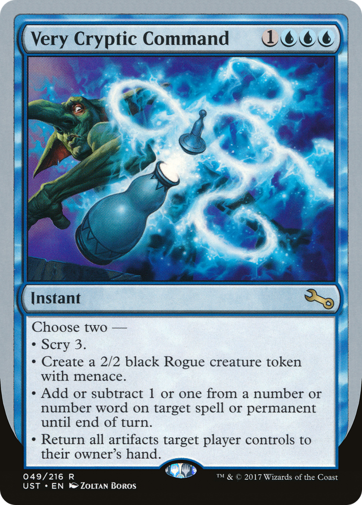 Very Cryptic Command (49f) Foil - Unstable