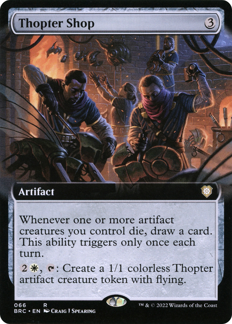 Thopter Shop (Extended Art) (066) - The Brothers' War Commander