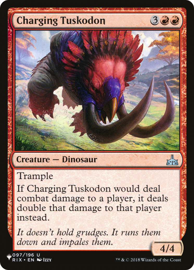 Charging Tuskodon (RIX-97) - The List